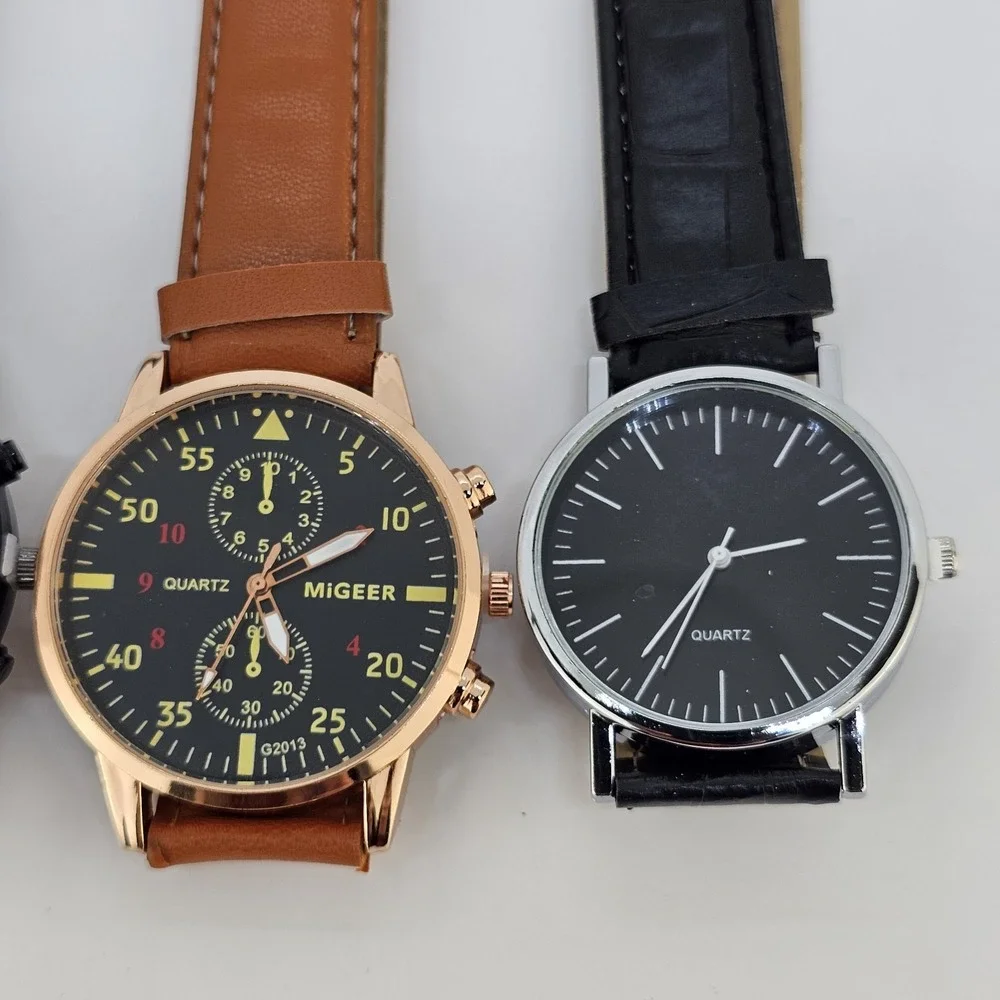 3X Fashion Men's Watches Good For Birthday Graduation Gifts Men's Set of 3 Watch